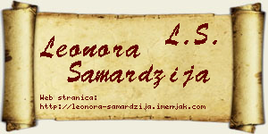 Leonora Samardžija vizit kartica